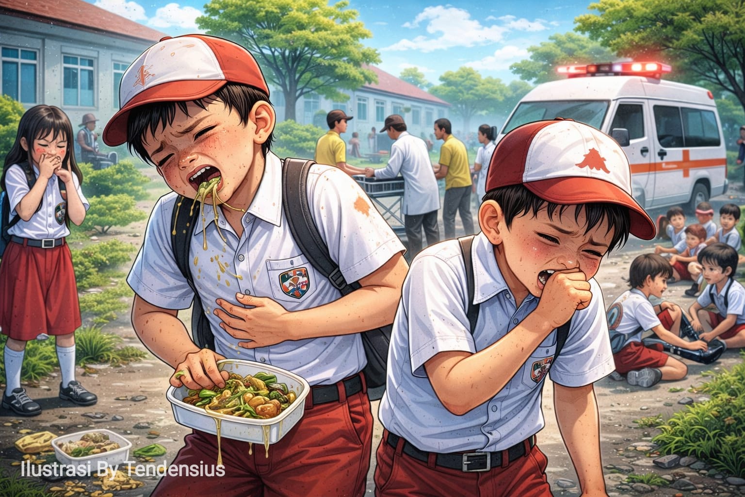 Usai Santap MBG, Belasan Siswa SDN Demangan Alami Gangguan Kesehatan