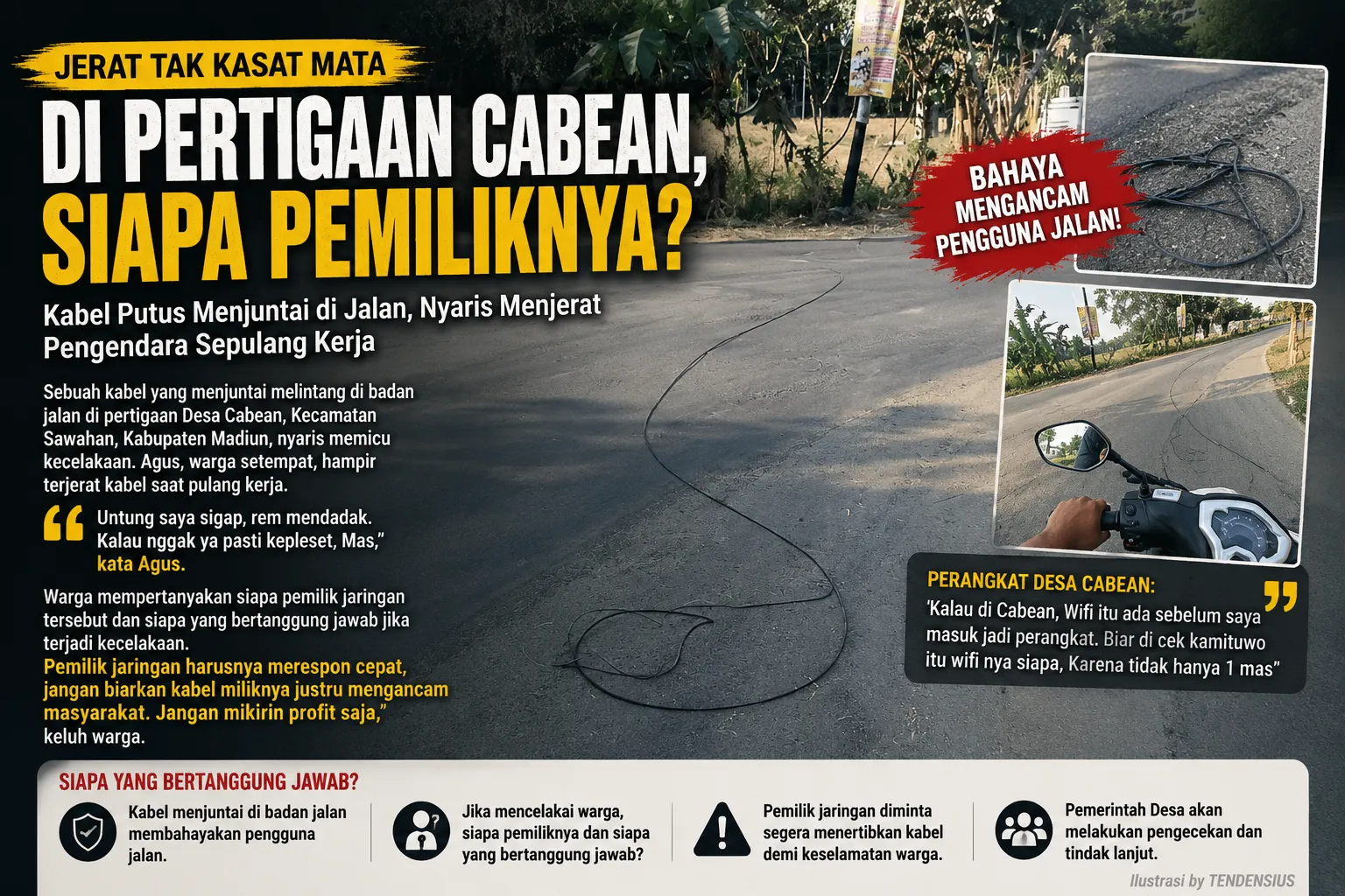 Jerat Tak Kasat Mata di Pertigaan Cabean, Siapa Pemiliknya?